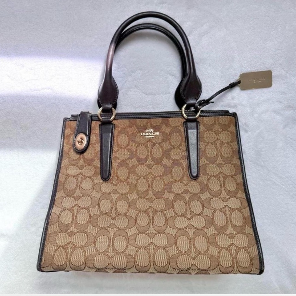 🔥 Coach Brown Monogram Jacquard Canvas
Crosby Carryall Satchel🔥